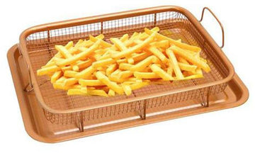 Nonstick Copper Oven Air Fryer (2-Piece)